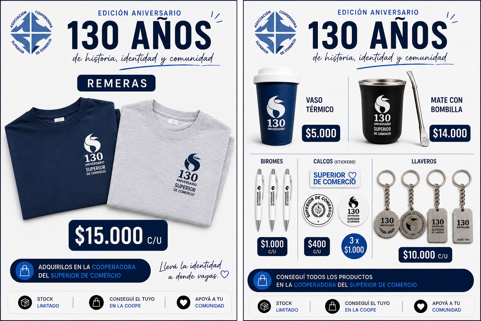 Remeras Superior de Comercio