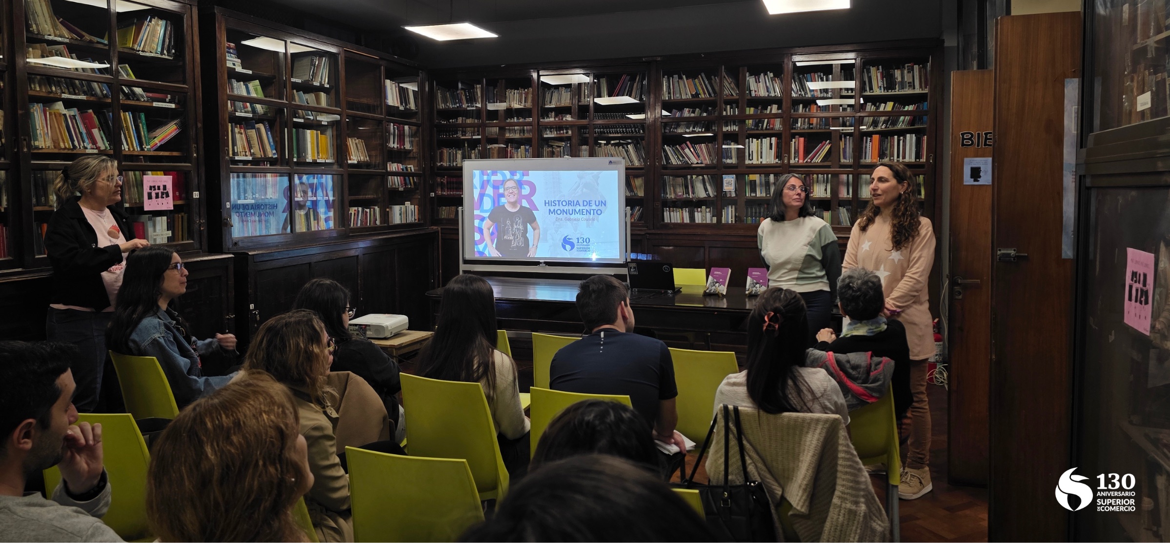 130 años de la Escuela Superior de Comercio. Presentación de “Historia de un monumento” por Gabriela Couselo