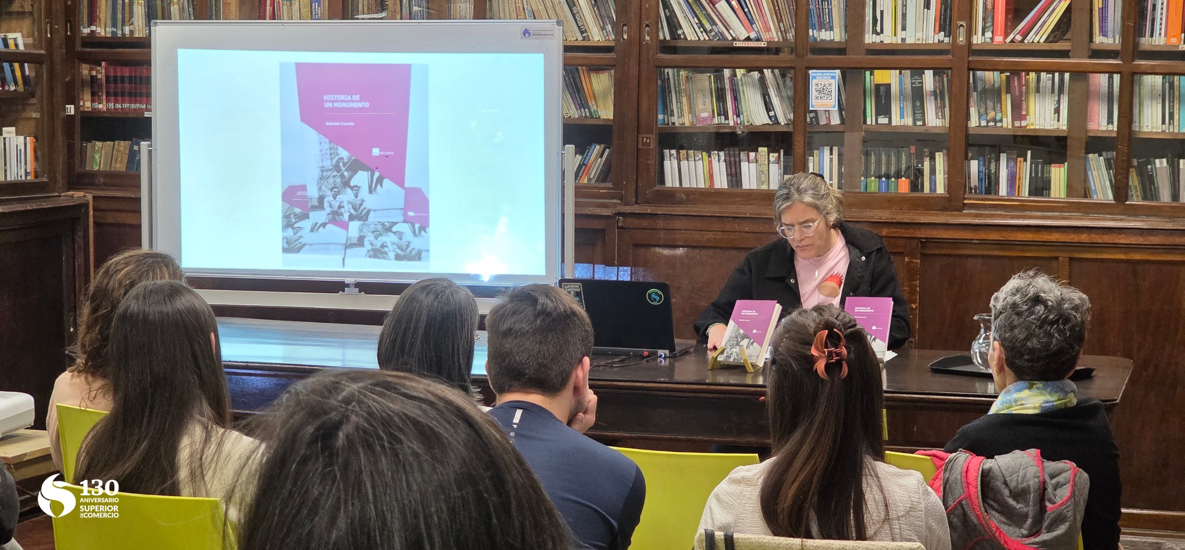 130 años de la Escuela Superior de Comercio. Presentación de “Historia de un monumento” por Gabriela Couselo