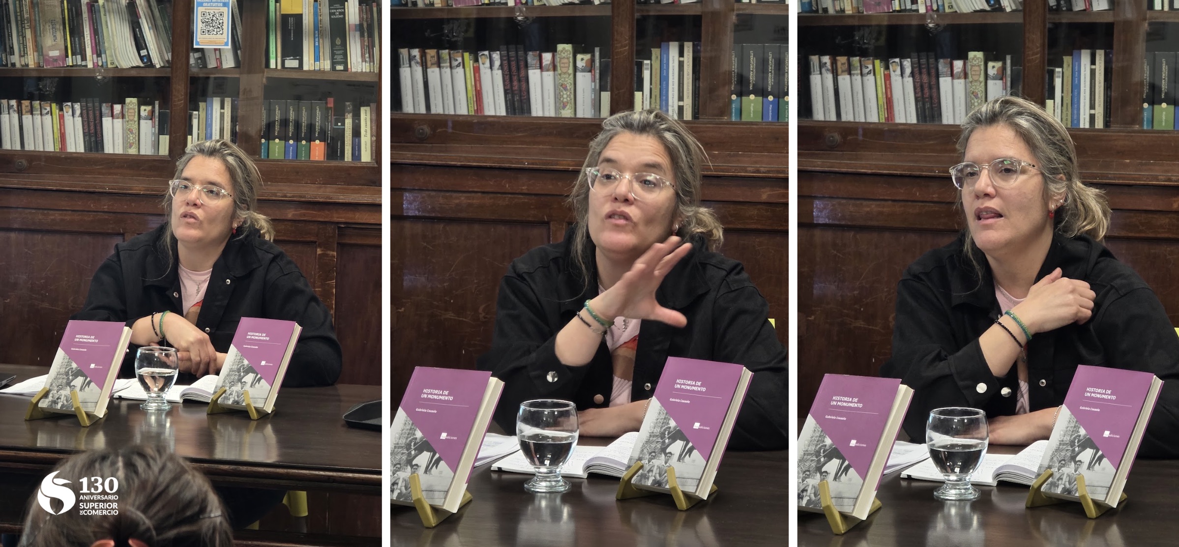130 años de la Escuela Superior de Comercio. Presentación de “Historia de un monumento” por Gabriela Couselo
